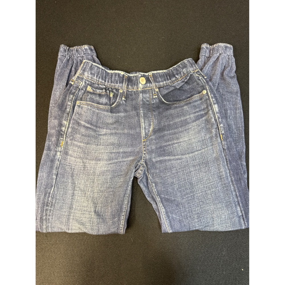 Rag & Bone Miramar Denim Print Cotton Terry Jogger Pants Indigo XS